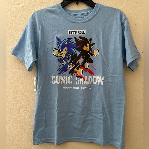 Sonic The Hedgehog: Blue Kids: T-Shirt - Picture 1 of 6